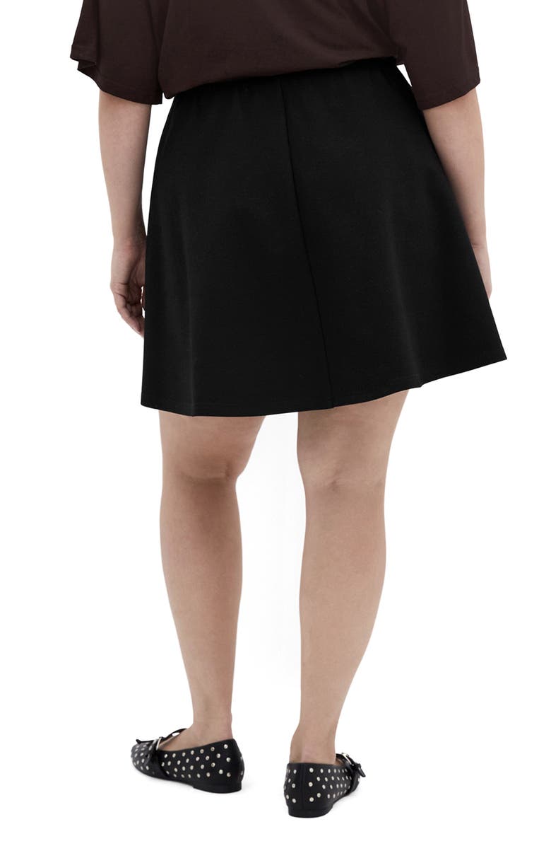 City Chic Peytonn A-Line Stretch Ponte Miniskirt, Alternate, color, 