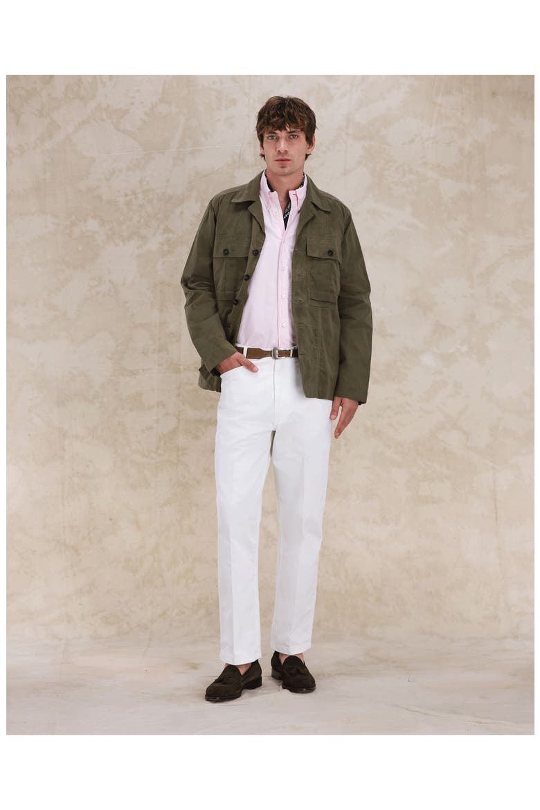 Solomon Cotton Cerato Overshirt, Alternate, color, SAGE