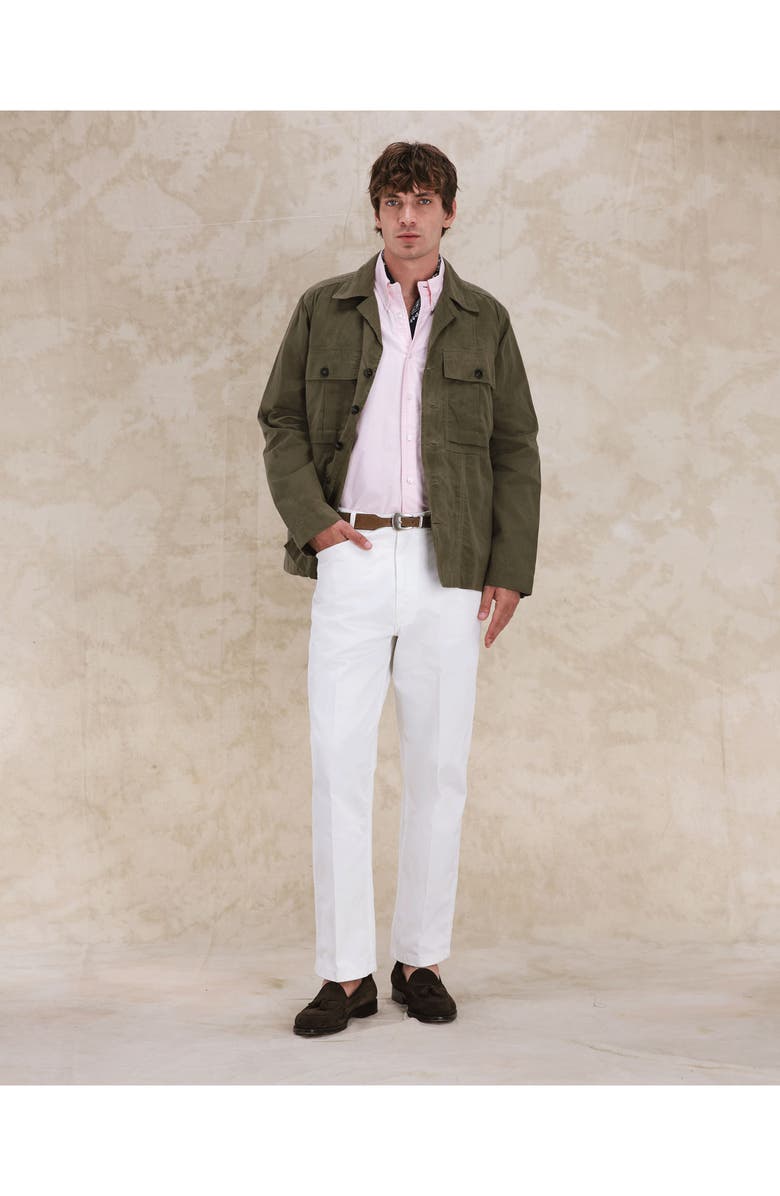 Fortela Solomon Cotton Cerato Overshirt, Alternate, color, Sage