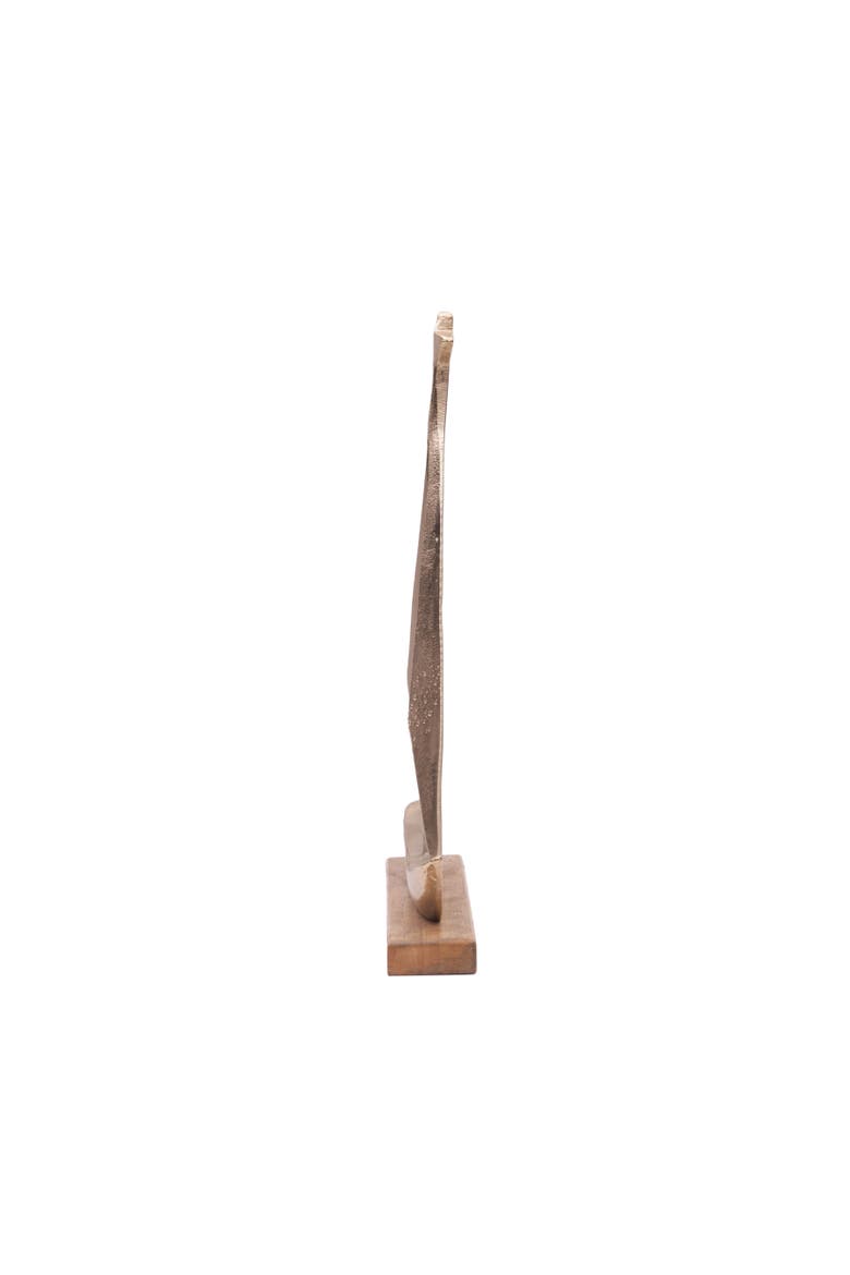 Metal Solid Sailboat Coastal Decorative Figurine, Alternate, color, Gold