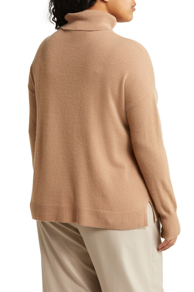 Cashmere Turtleneck Sweater, Alternate, color, CAMEL