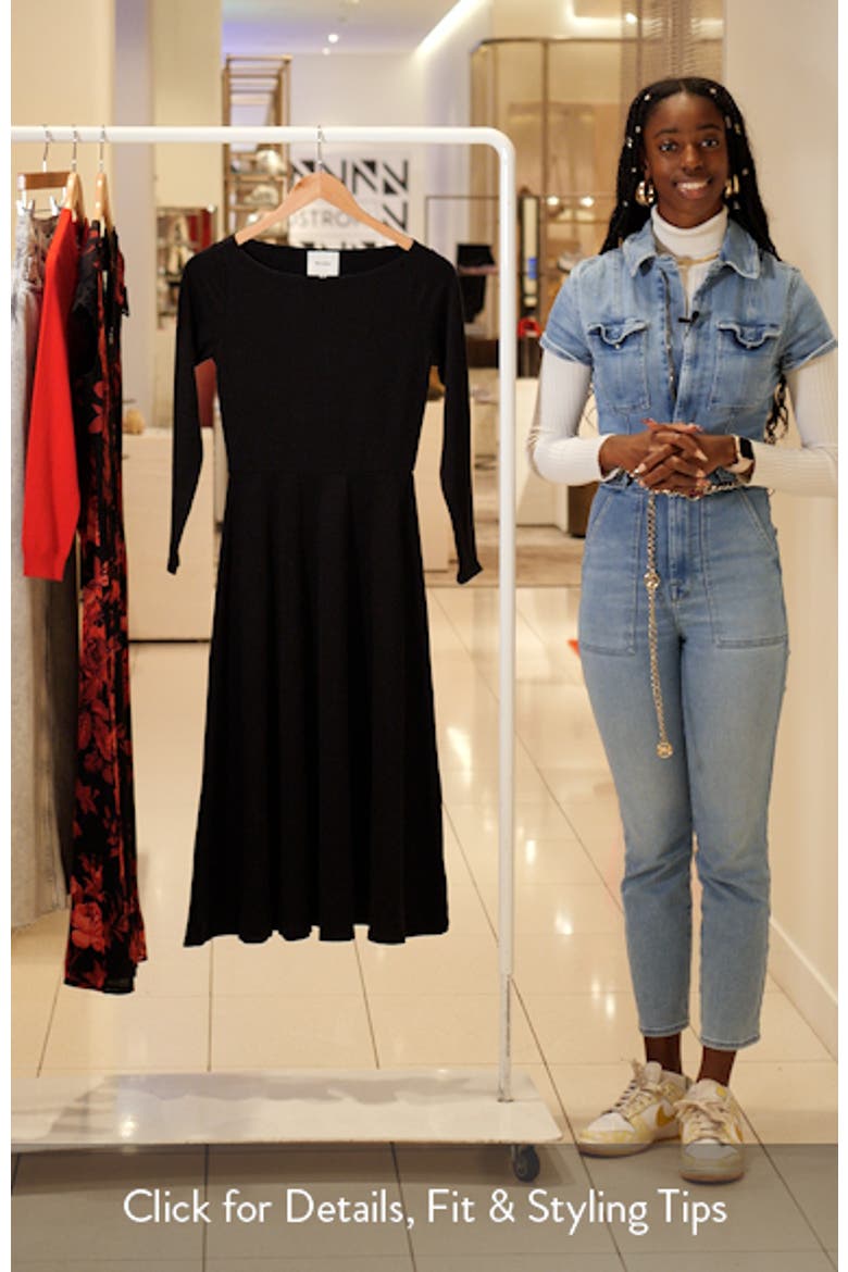 Wiley Long Sleeve Cotton Jersey Dress video