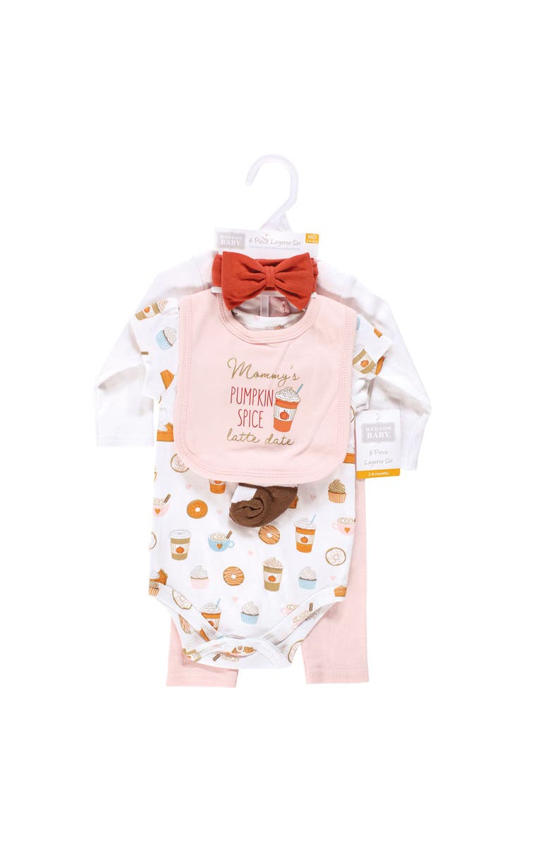 Hudson Baby Cotton Wardrobe Essentials, Alternate, color, Pumpkin Spice Date