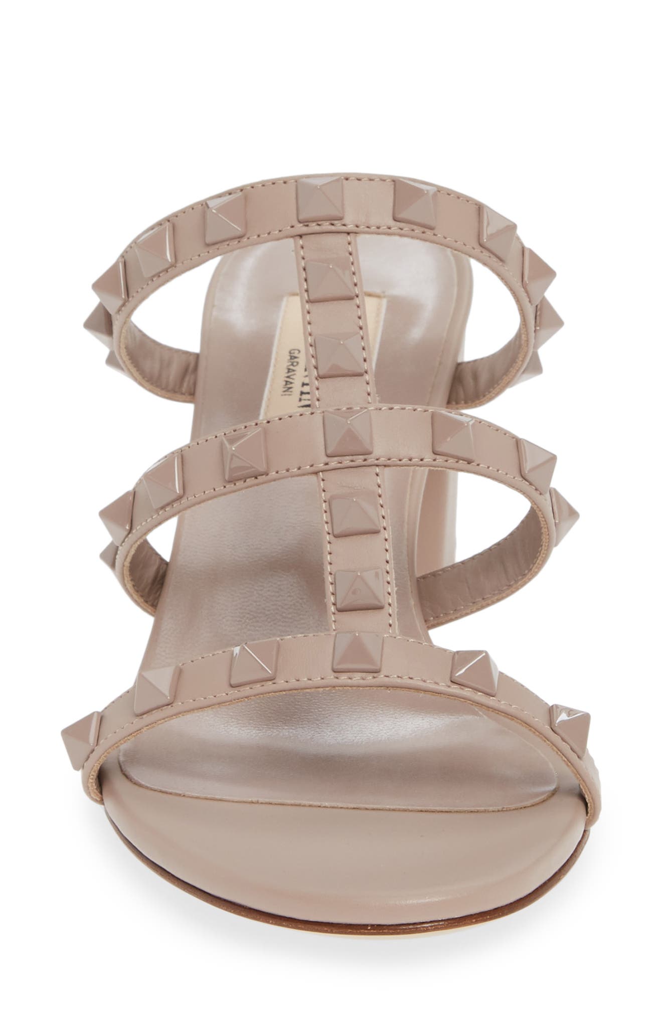 Rockstud Slide Sandal, Alternate, color, POUDRE