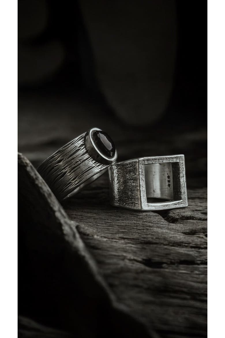 Square Silver Ring, Alternate, color, Sterling Silver