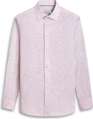 Bugatchi James OoohCotton® Heathered Button-Up Shirt