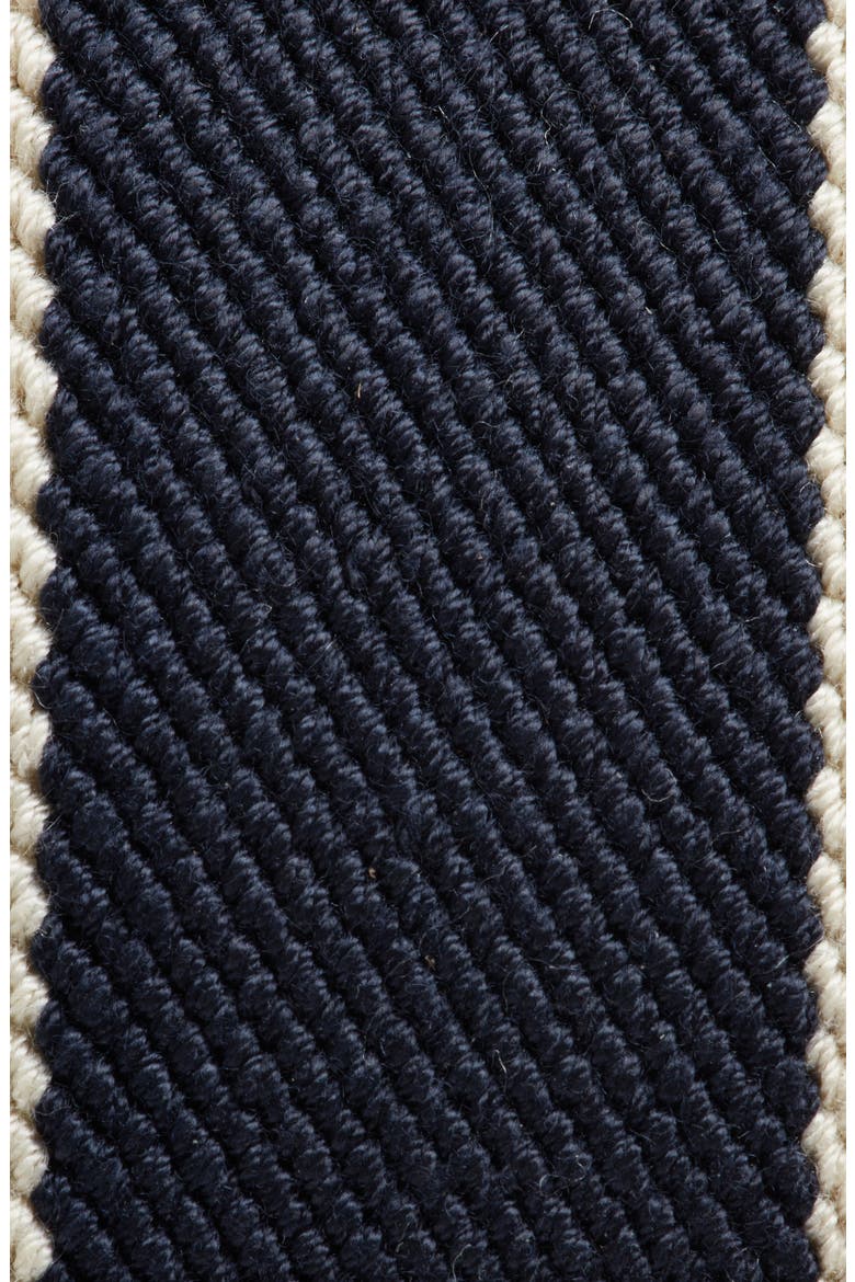 Charl Woven Leather Tip Belt, Alternate, color, IVORY- NAVY