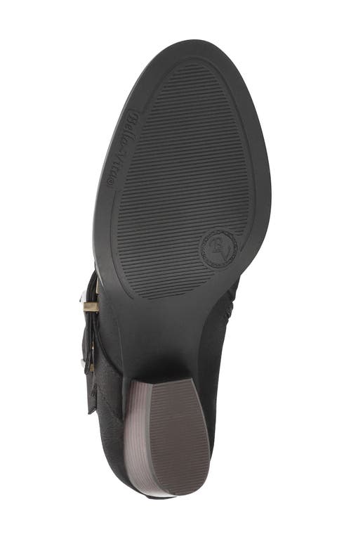 Bella Vita Bowie Buckle Strap Bootie In Black