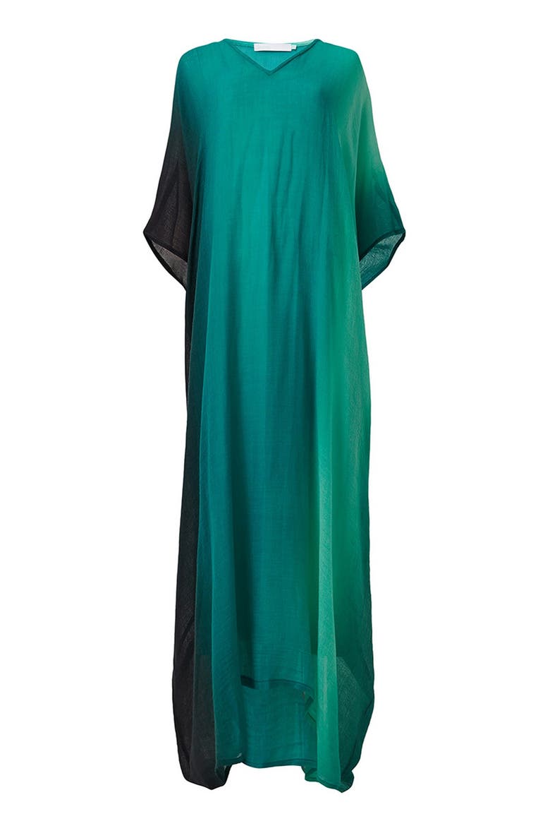 Vertical Ombre Kaftan, Alternate, color, Green