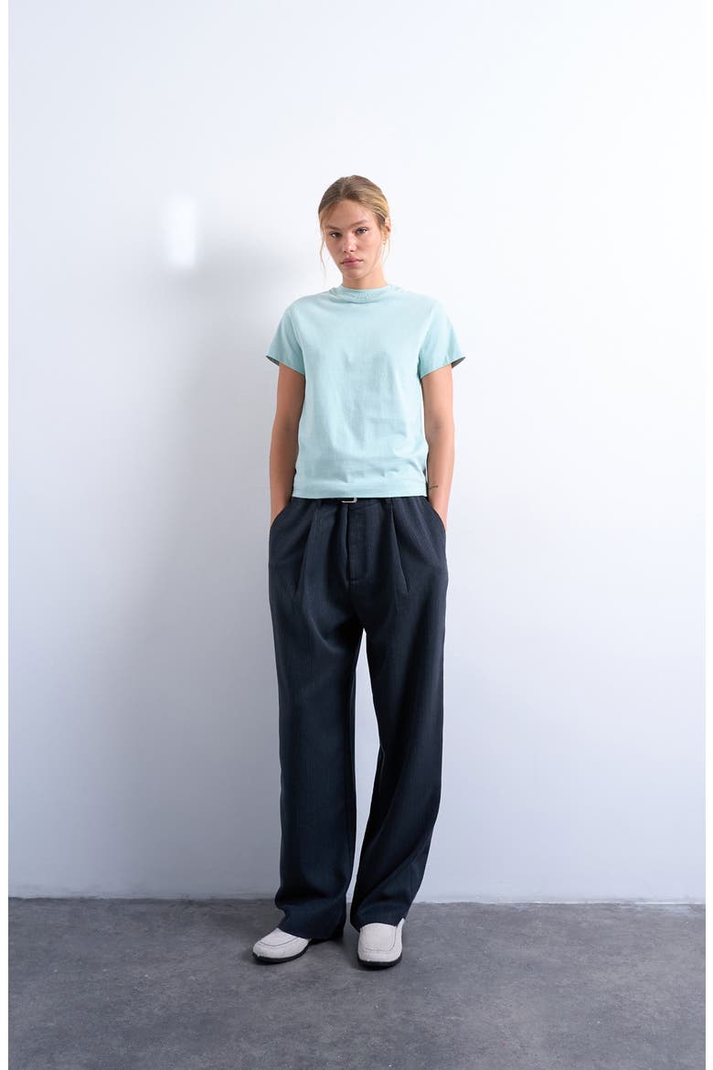 Boxy Cotton T-Shirt, Alternate, color, MEDIUM BLUE
