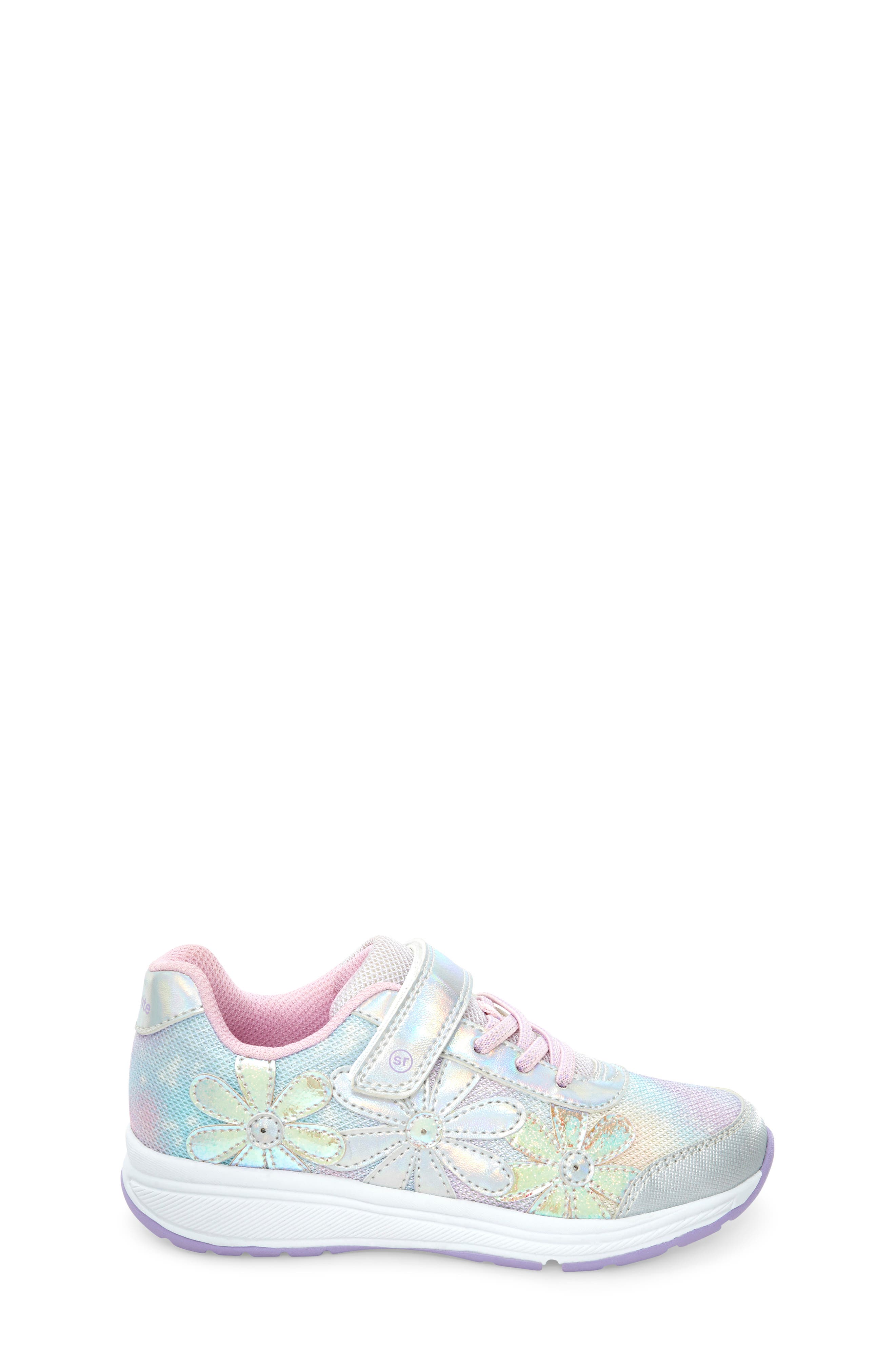 Stride Rite Lighted Glimmer Sneaker, Alternate, color, Iridescent