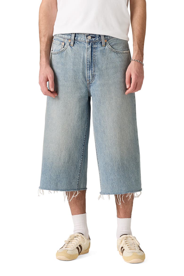 478™ Raw Hem Baggy Capri Jeans, Main, color, MELLOW MORNINGS