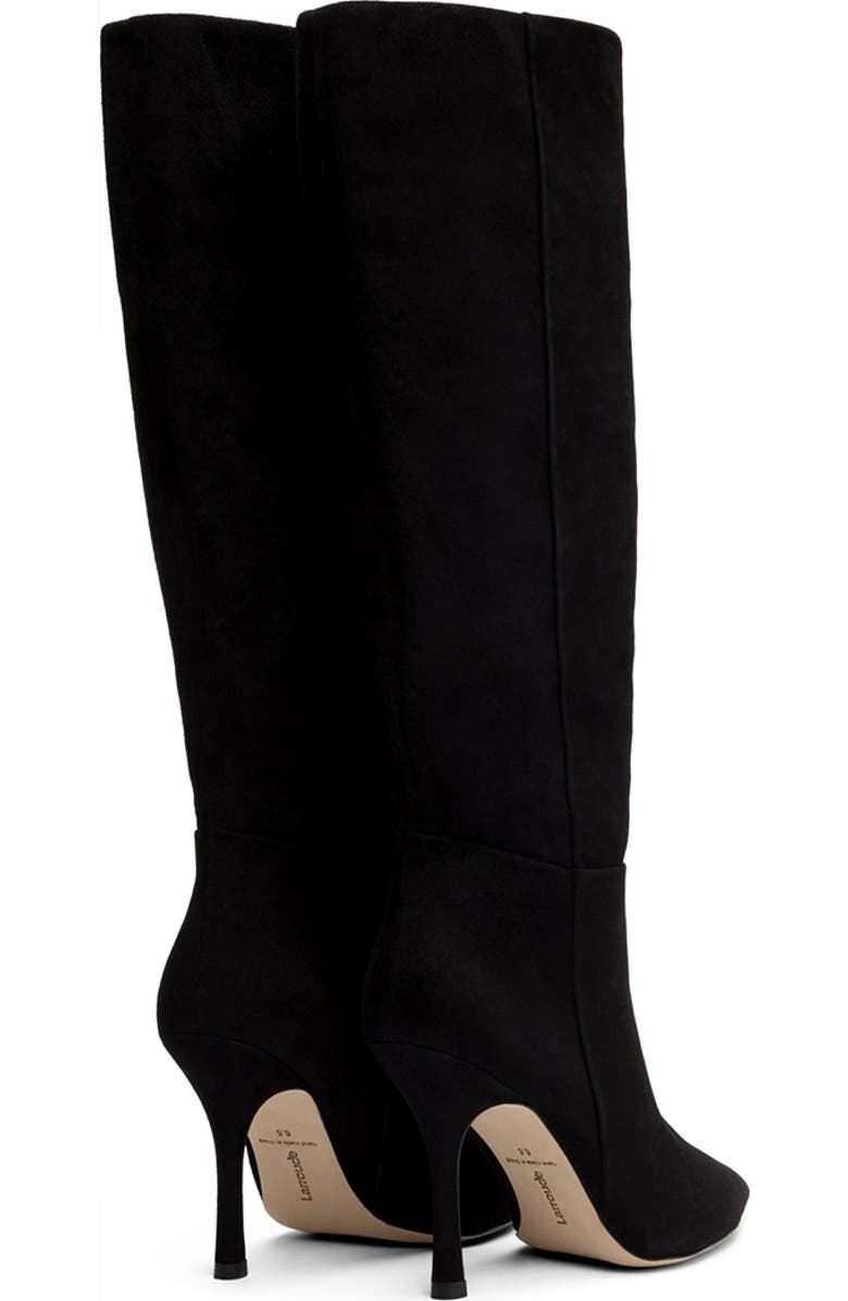 Larroudé Kate Boot, Alternate, color, Black Stamped Leather