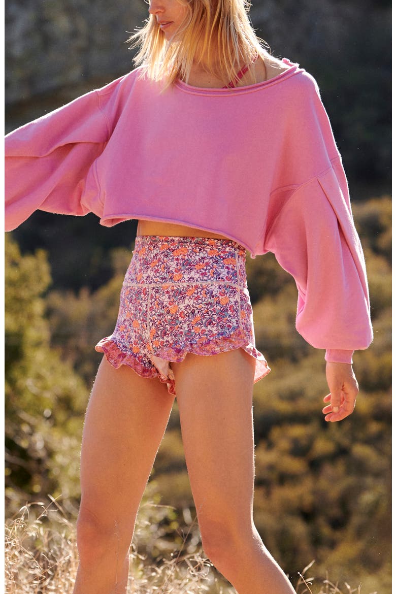 Free People FP Movement The Way You Sweat Sweatshirt, Main, color, RHODODENDRON