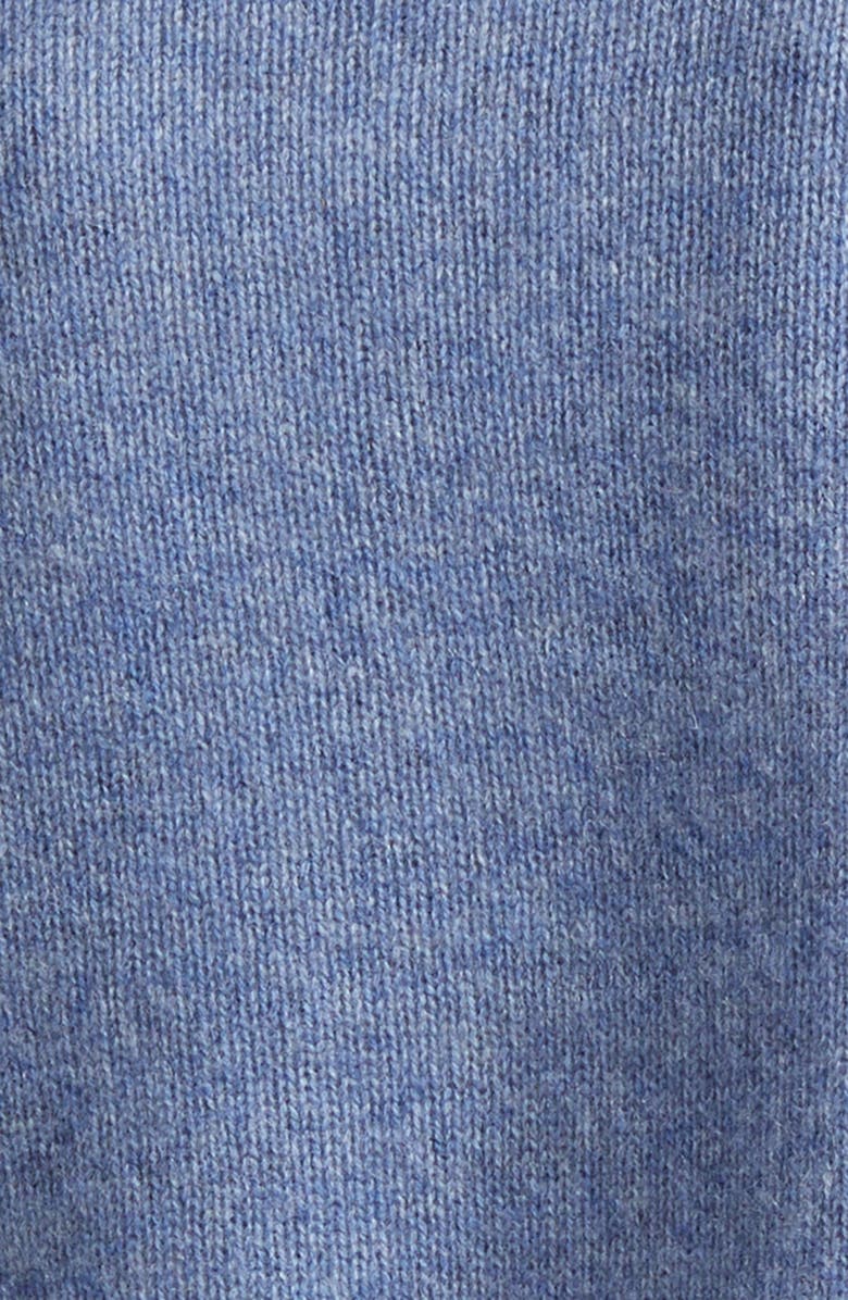 Sporty 
Rich Embroidered Logo Cashmere 
Wool Polo Sweater, Alternate, color, Colony Blue