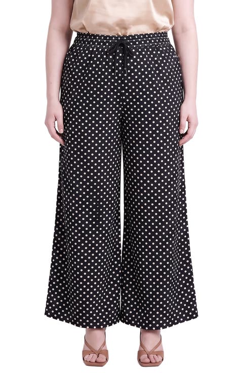 Drawstring Wide Leg Pants