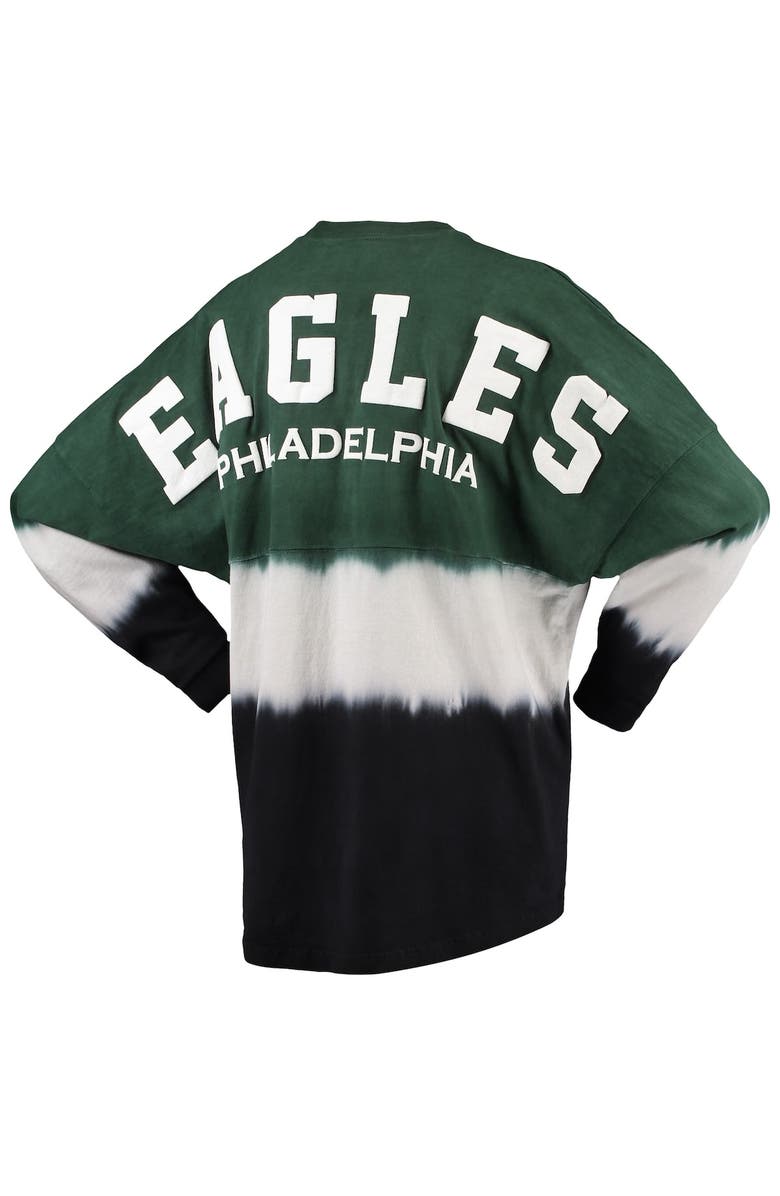 FANATICS Women's Fanatics Branded Midnight Green/Black Philadelphia Eagles Ombre Long Sleeve T-Shirt, Alternate, color, 