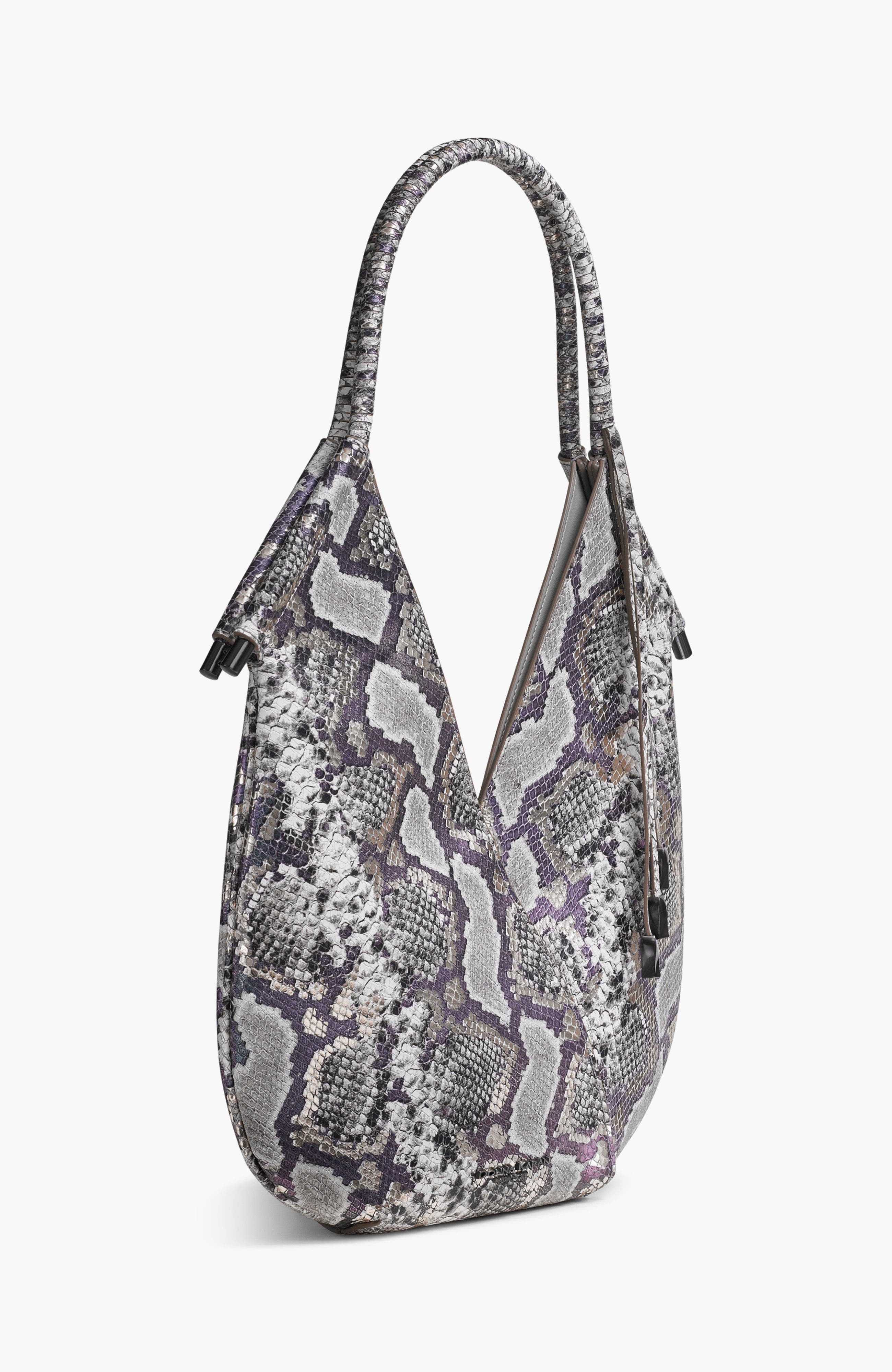 Donna Karan New York Baldwin Small Python Shoulder, Alternate, color, 