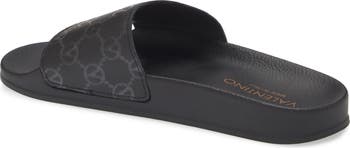 Eros Monogram Slide Sandal