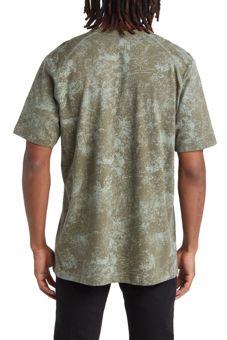 Camo Print Cotton T-Shirt, Alternate, color, OLIVE STRATA
