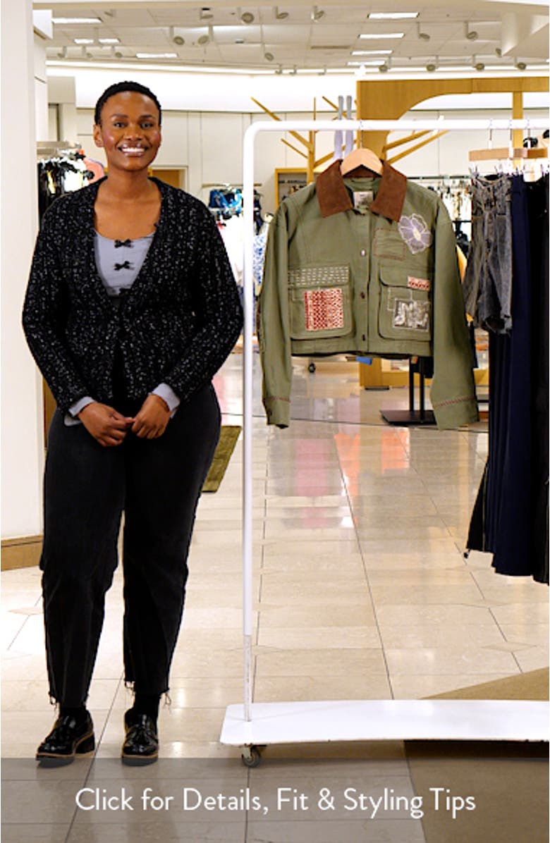 Martha Workwear Appliquè Crop Jacket, sales video thumbnail