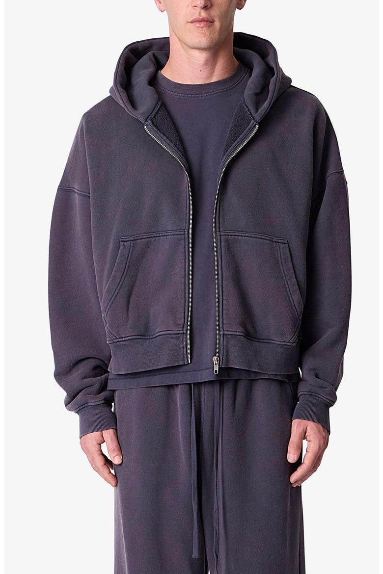 Full Zip Hoodie, Main, color, WASHED BLACK