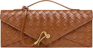 JW PEI Celeste Woven Faux Leather Envelope Top Handle Bag
