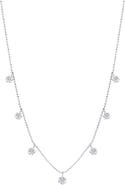 Graziela Medium Floating Diamond Necklace in White