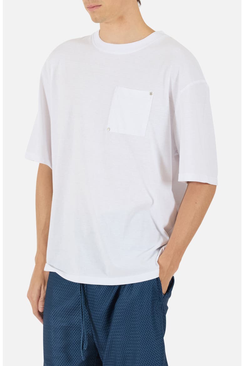 Rivet Pocket Cotton Blend T-Shirt, Alternate, color, WHITE