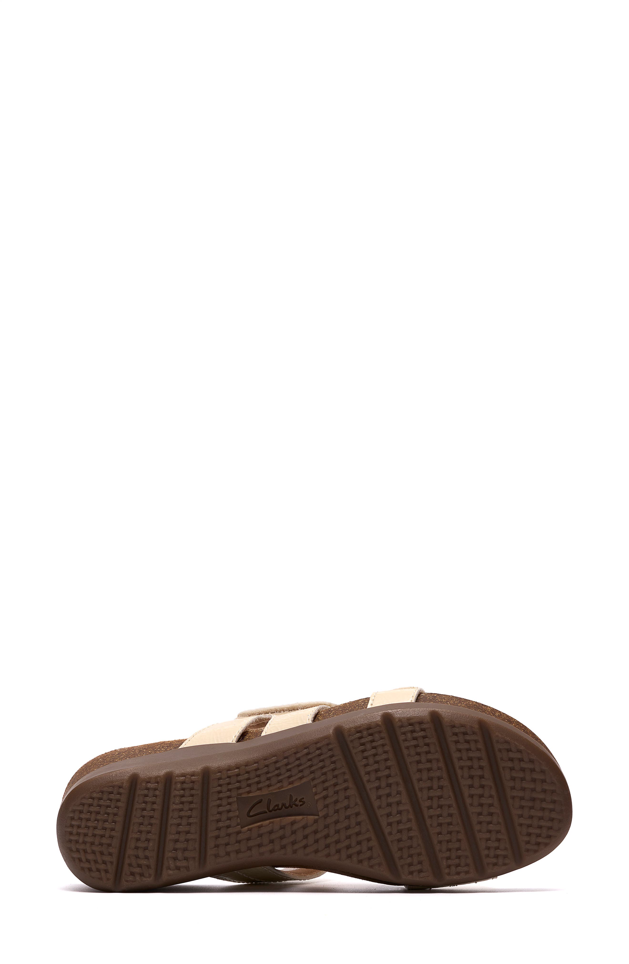 Calenne Holly Wedge Slide Sandal, Alternate, color, CREAM PATENT
