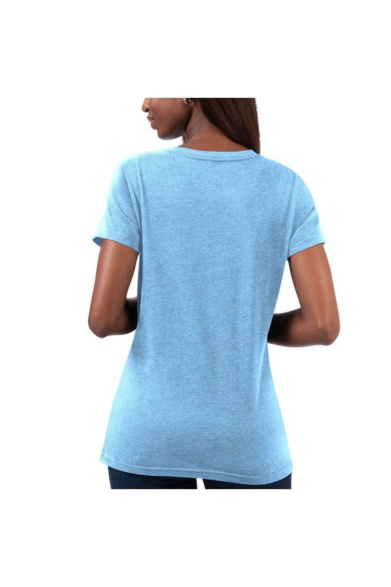 Women's G-III 4Her by Carl Banks Light Blue Kevin Harvick Snap V-Neck T-Shirt, Alternate, color, Light Blue