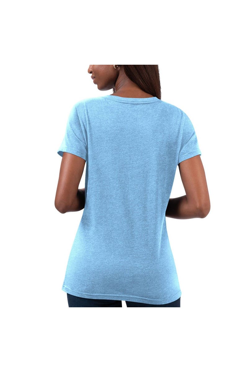 G-III 4HER BY CARL BANKS Women's G-III 4Her by Carl Banks Light Blue Kevin Harvick Snap V-Neck T-Shirt, Alternate, color, Light Blue