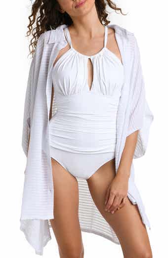La Blanca Convertible Cover-Up Shirtdress