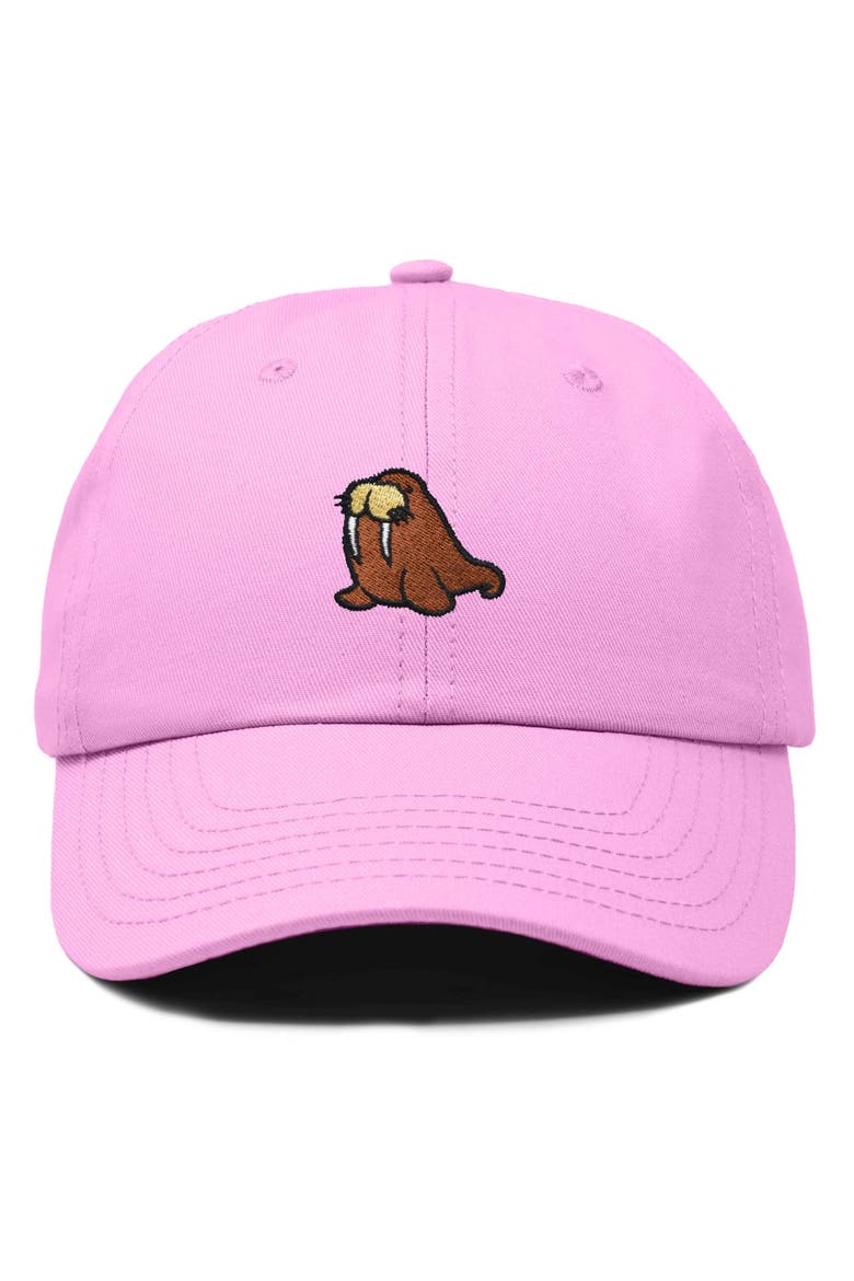 Walrus Embroidered Outdoor Cap, Main, color, Light Pink