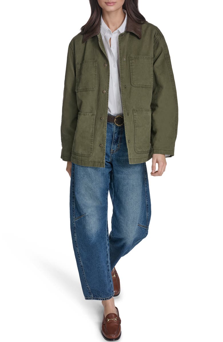 Levi's Contrast Collar Field Jacket, Alternate, color, Olive