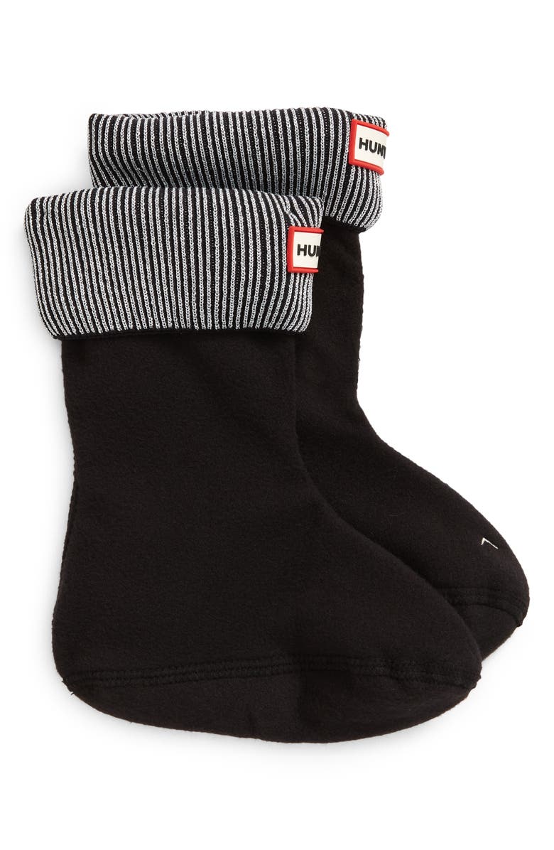 Hunter Kids' Glitter Cuff Boot Socks, Main, color,