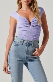 ASTR the Label Ninette Textured Bodysuit