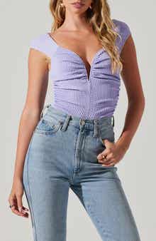 ASTR the Label Ninette Textured Bodysuit