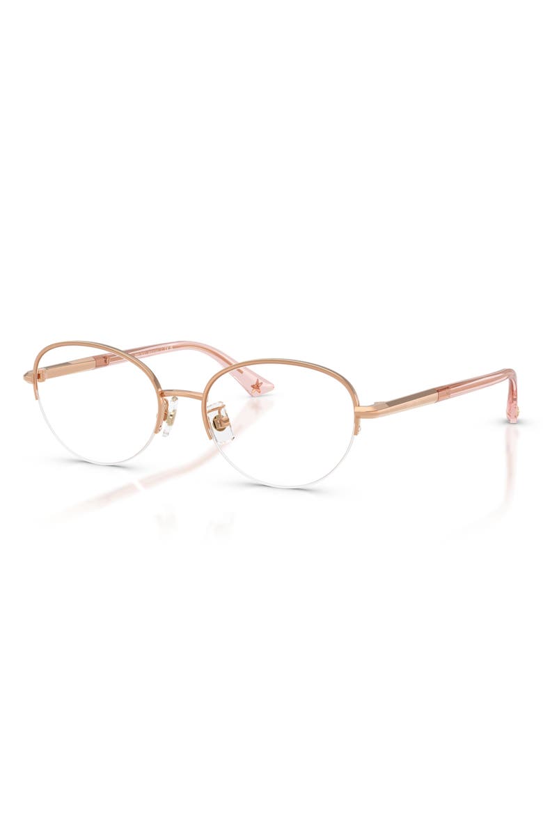 Jimmy Choo 51mm Oval Optical Glasses, Alternate, color,