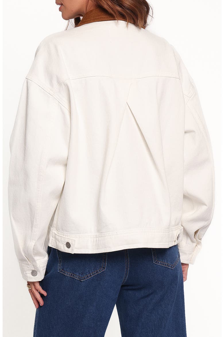 Larosa Denim Jacket, Alternate, color, IVORY