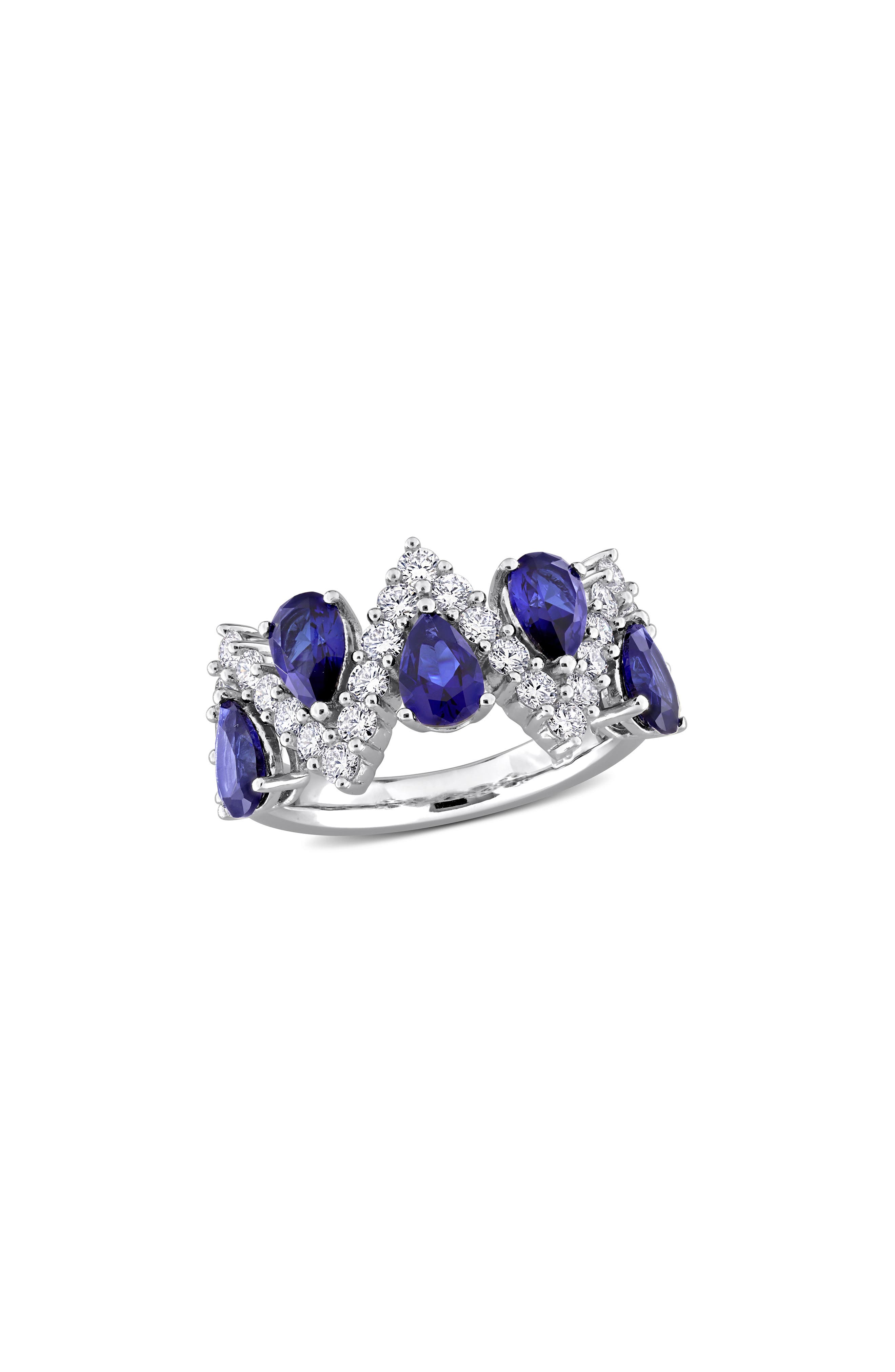 Created Forever Lab Grown Sapphire & Diamond Ring