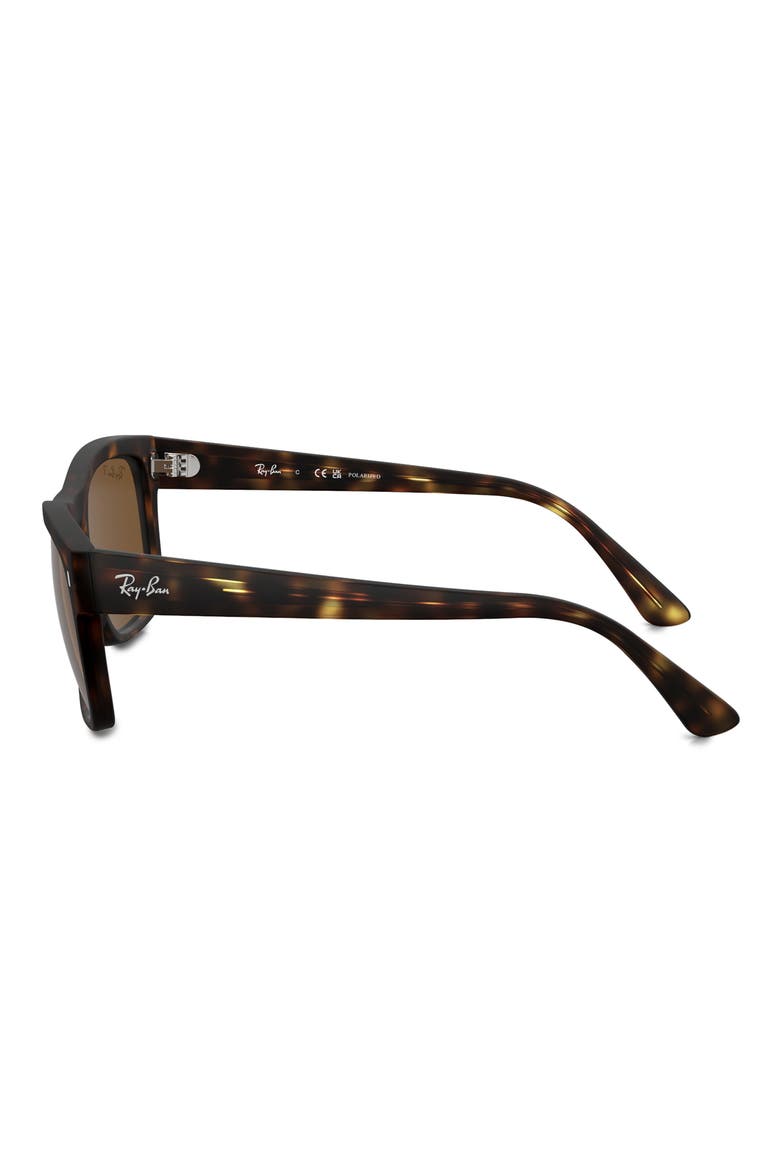 56mm Polarized Square Sunglasses, Alternate, color, MATTE HVNA