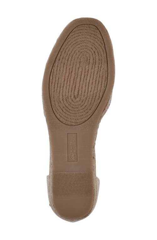 White Mountain Footwear Maintain Espadrille Wedge Sandal In Pink Fabric