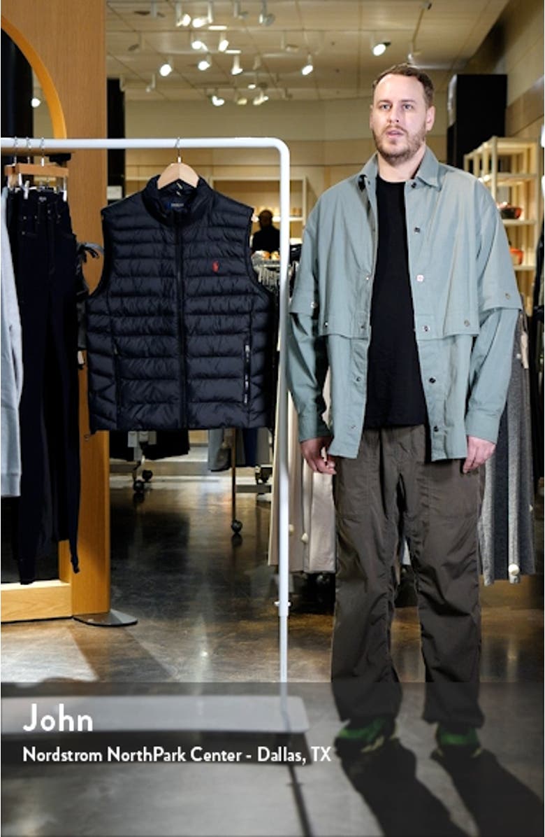 Terra Black Recycled Nylon Puffer Vest, sales video thumbnail