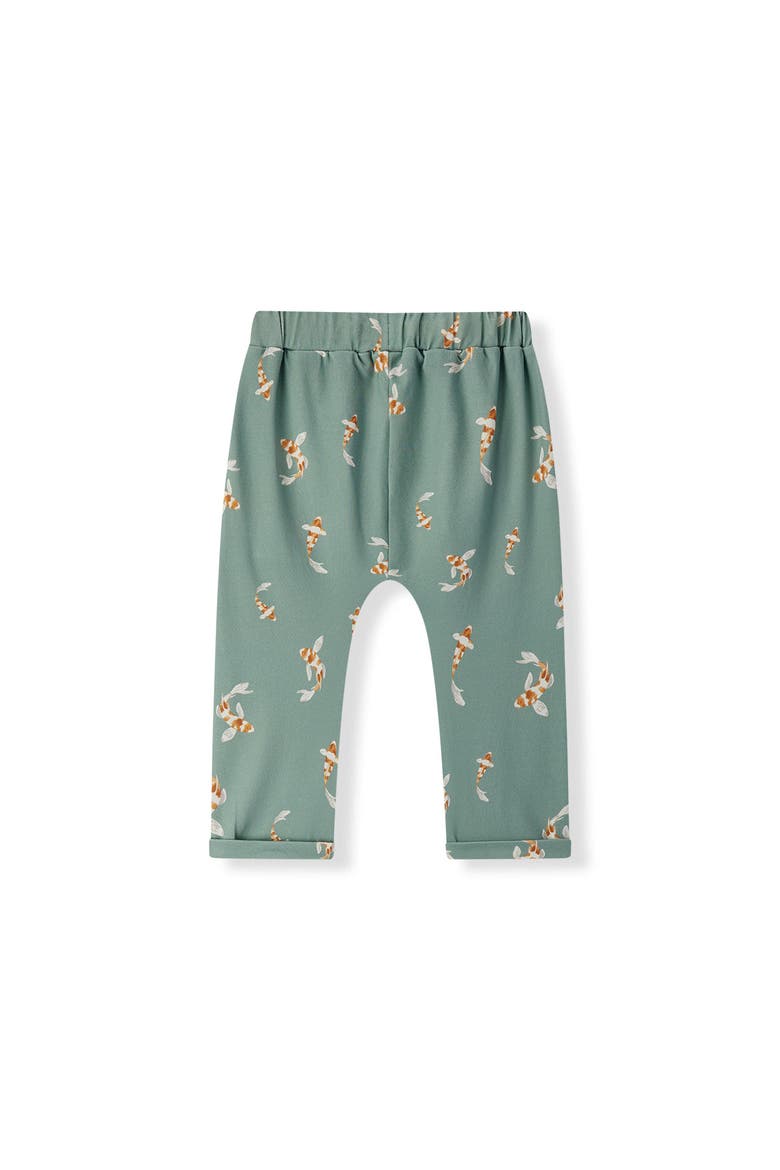 Cotton Stretch Jogger, Alternate, color, Swimming Koi