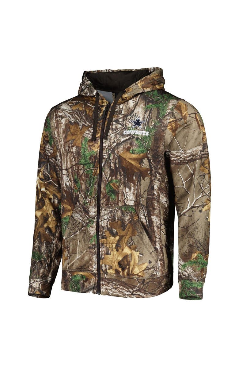 DUNBROOKE Men's Realtree Camo Dallas Cowboys Trophy Tech Fleece Full-Zip Hoodie, Alternate, color,
