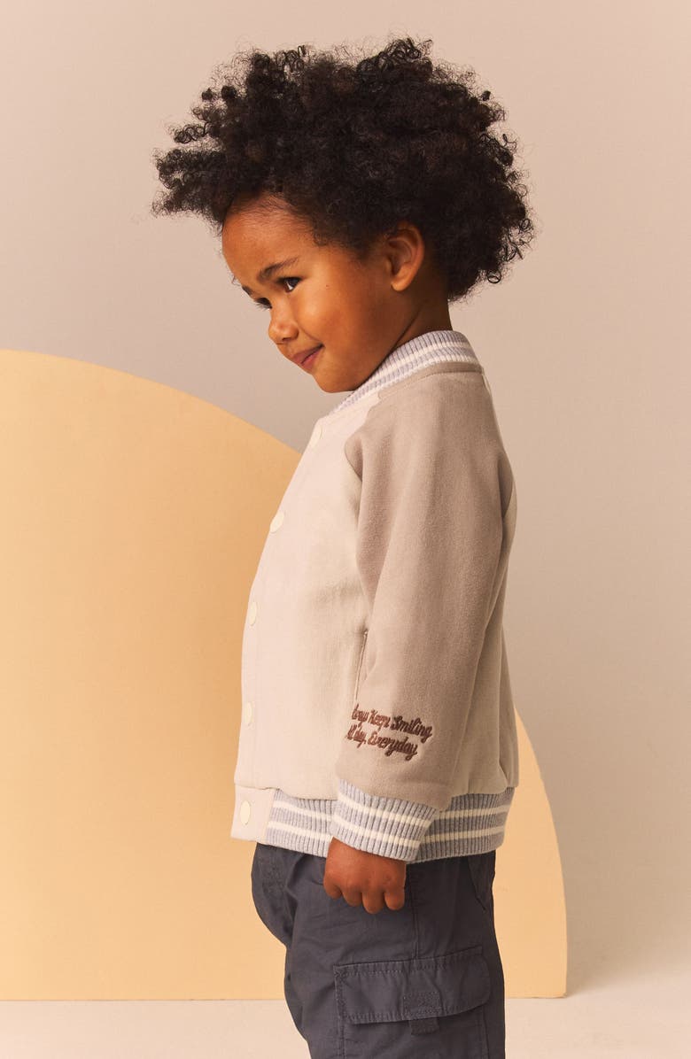 NEXT Kids' Varsity Jacket, Alternate, color, Neutral