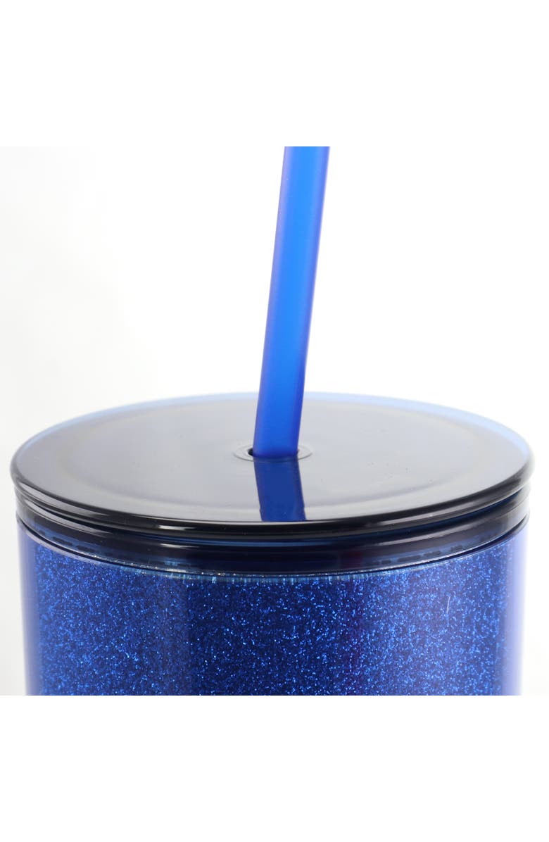 Gibson Home Rainbow Blast 4 Piece 21 Ounce Sparkly Tumbler Set, Alternate, color, Assorted