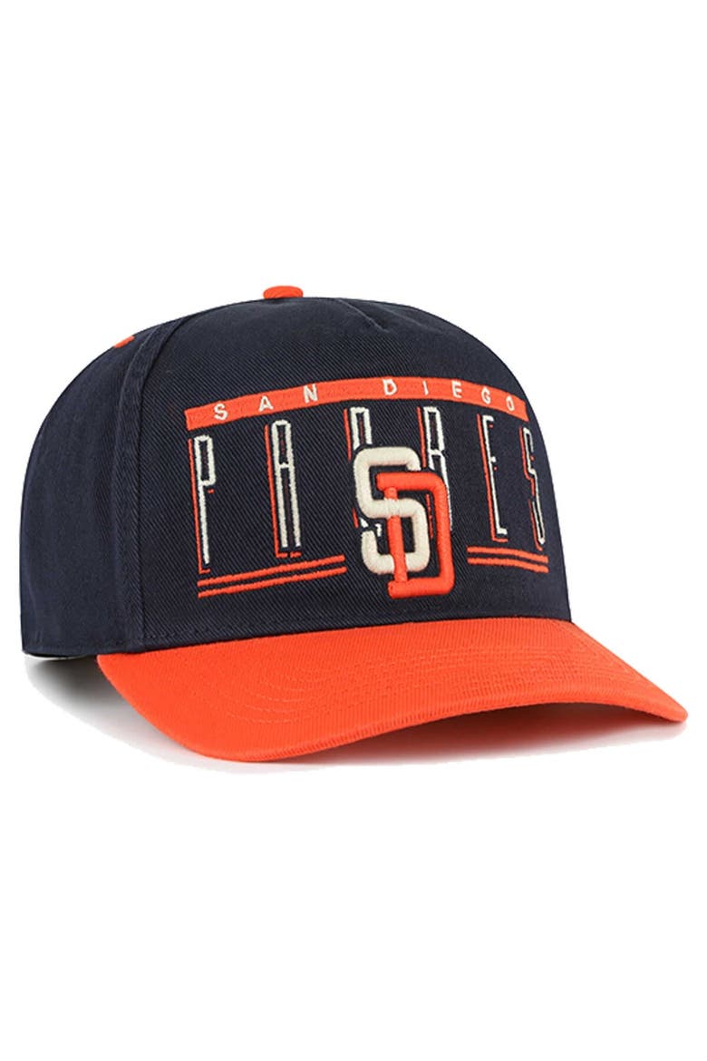 Men's '47 Navy San Diego Padres  Double Headed Baseline Hitch Adjustable Hat, Alternate, color, Navy
