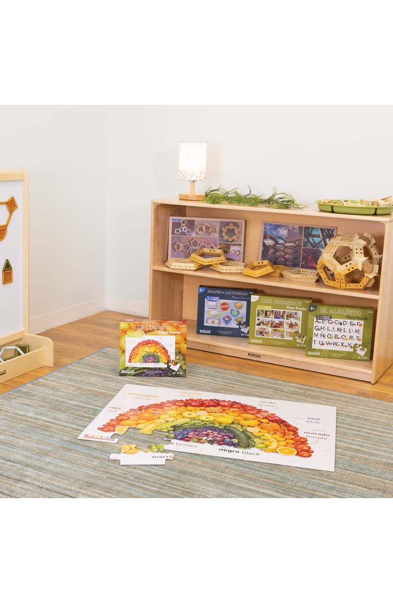 Kaplan Early Learning Company Colors - Los Colores - Bilingual Floor Puzzle - 24 Pieces, Alternate, color, Multicolored